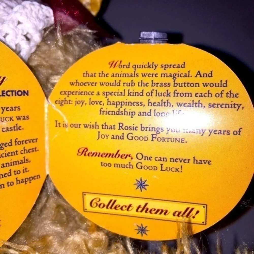 NWT Brass Button Collectables Bear ROSIE‎